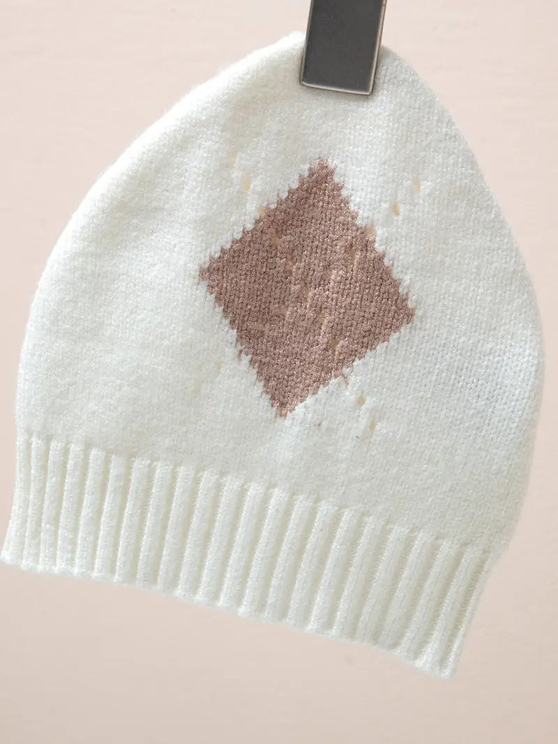 Knit Sweater Romper & Cap
