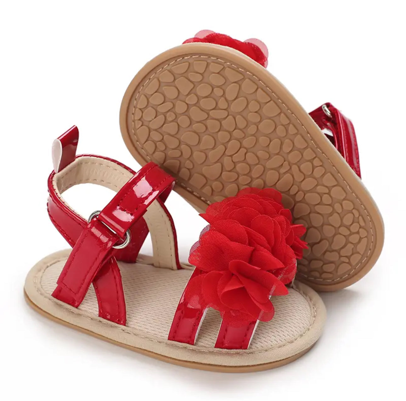 Red floral Sandal