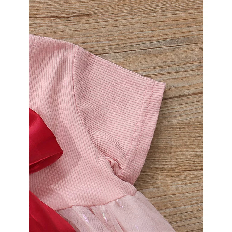 Pink & Maroon Frock
