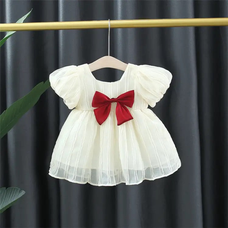 Korean Off White Frock