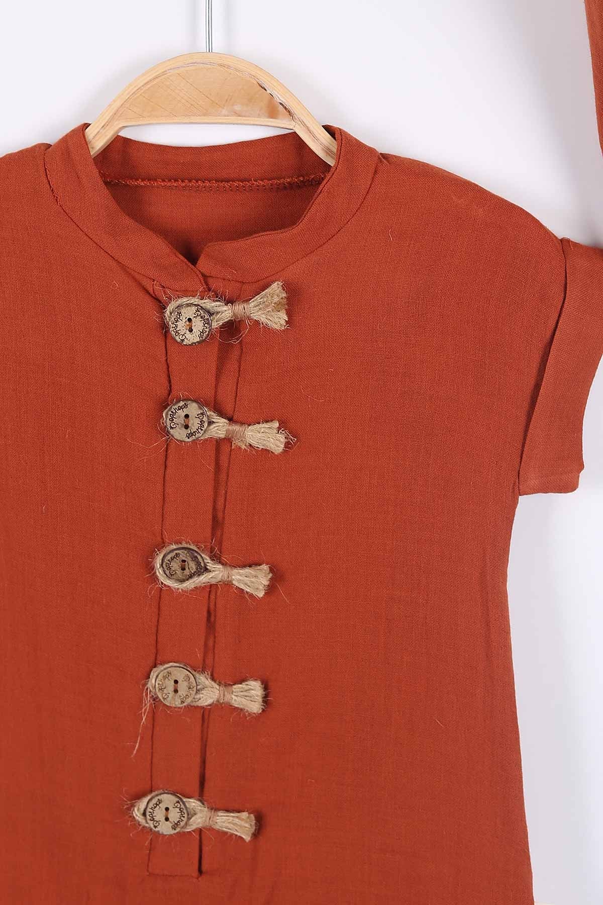 Terracotta Unisex Jumpsuit