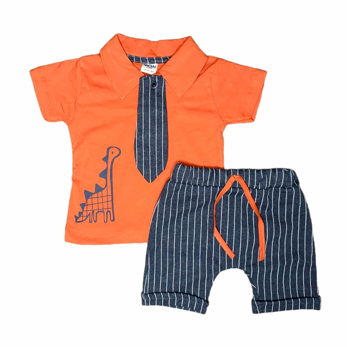 Dino-Tie Shirt & Short Set