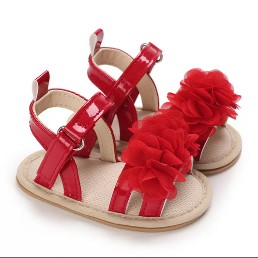Red floral Sandal